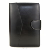 SKÓRZANY ORGANIZER, format B6, planer 0212 Czarny
