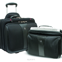 Kufer lotniczy, pilotka na kółkach z miejscem na laptop 17" + torba na laptopa 15,6" PATRIOT, TORBA marki SWISSGEAR Wenger