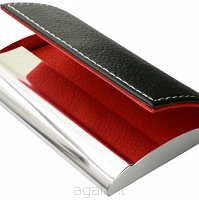 ELEGANCKIE ETUI NA WIZYTÓWKI, KARTY PŁATNICZE E-744 Czerwony