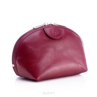 Damska kosmetyczka skórzana K-05 S Bordo