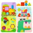 TOOKY TOY Puzzle 4 w 1 Układanka Klocki