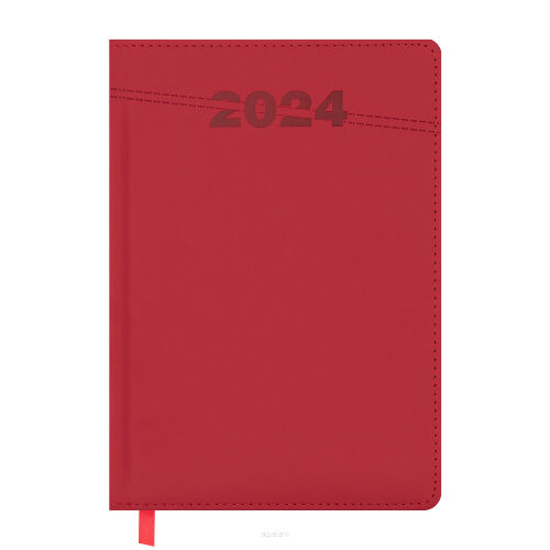 Książkowy kalendarz na 2024 rok w układzie dziennym, format A5, wzór 943143