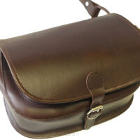 Torba  myśliwska listonoszka, skóra juchtowa 0405 Brown