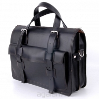Teczka skórzana BarellyBags- Island  Black
