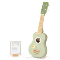 Viga Drewniane Ukulele Gitara Dla Dzieci Zielone Z Nutami