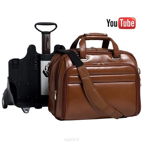 Torba podróżna z miejscem na laptop MIDWAY McKlein  Brown