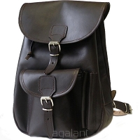 Plecak skórzany Styl VINTAGE, Orso Nero,skóra JUCHT 0004 Brąz