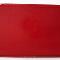 Damska kosmetyczka skórzana K-09 S Rosso