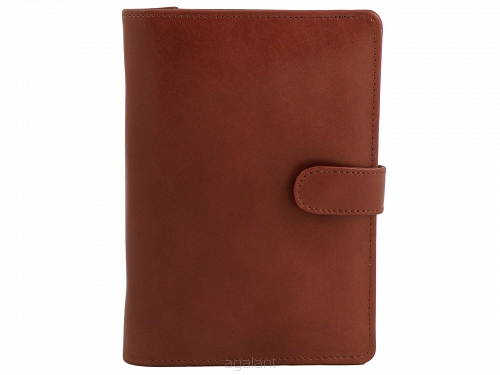 SKÓRZANY ORGANIZER, format B6, planer 0710 Koniak