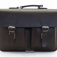 Torba skórzana, PLECAK 3w1 Styl VINTAGE, JUCHT, Orso Nero 0071 Brąz