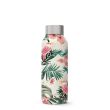Butelka termiczna ze stali nierdzewnej 510 ml Quokka Solid, flora dżungli