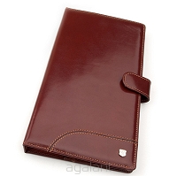 Ekskluzywny receptariusz skórzany, etui na recepty, receptownik R-165W