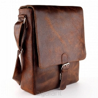 Torba skórzana, raportówka, BarellyBags, Ginger Red 
