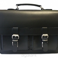 Torba skórzana, PLECAK 3w1 Styl VINTAGE, JUCHT, Orso Nero 0190, Black