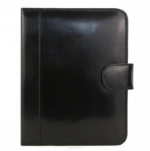 SKÓRZANY ORGANIZER, OKŁADKA, Etui format A5,  0704 Czarny