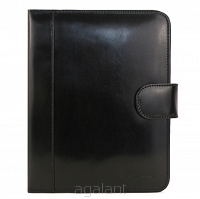 SKÓRZANY ORGANIZER, OKŁADKA, Etui format A5,  0704 Czarny
