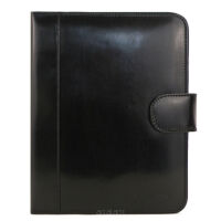SKÓRZANY ORGANIZER, OKŁADKA, Etui format A5,  0704 Czarny