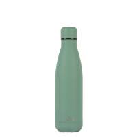 Butelka termiczna ze stali nierdzewnej 500 ml - Puro Icon - malowana proszkowo - szaro-zielona