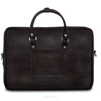 Miejska torba na laptopa 15", SOLIER S04, brązowa