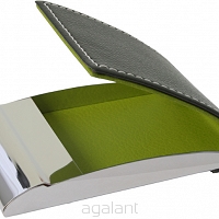 ELEGANCKIE ETUI NA WIZYTÓWKI, KARTY PŁATNICZE E-529 Zielony