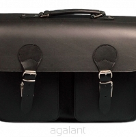 Torba skórzana, PLECAK 3w1 Styl VINTAGE, JUCHT, Orso Nero 0071 Black