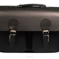 Torba skórzana, PLECAK 3w1 Styl VINTAGE, JUCHT, Orso Nero 0071 Black