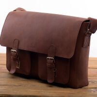 Torba skórzana BarellyBags, Tabasco Rudy