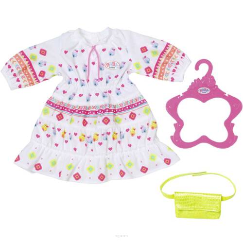 Baby Born Modna Sukienka Boho  + Torebka dla Lalki 43 cm