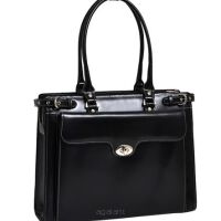 Torba damska biznesowa z miejscem na laptop WINNETKA Black McKlein