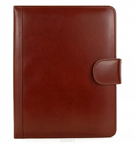 SKÓRZANY ORGANIZER, OKŁADKA, Etui format A5,  0704 Koniak