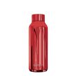 Butelka termiczna ze stali nierdzewnej 510 ml Quokka Solid, rubinowy