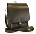 TORBA RAPORTOWKA, LISTONOSZKA, VINTAGE, JUCHT 0021 Black