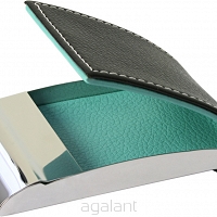 ELEGANCKIE ETUI NA WIZYTÓWKI, KARTY PŁATNICZE E-529 Niebieski