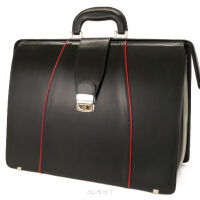 BIGLOWA, SKÓRZANA TORBA LEKARSKA HAWANA TL-1237 Black CC