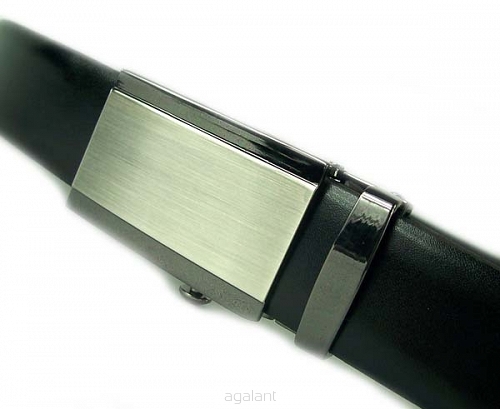 Pasek męski skórzany z automatyczna klamrą do garnituru PAS-336A