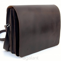Torba skórzana BarellyBags, Chocolate, Kasztanowy Brąz, XXL