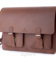 Teczka skórzana BarellyBags- Intense-L Camel