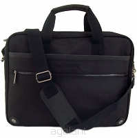 Torba biznesowa z komorą na laptop 259-344C Davidts Czarna-brąz
