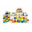 Viga Toys Klocki Drewniane Edukacyjne 100 elem. Cyferki Literki