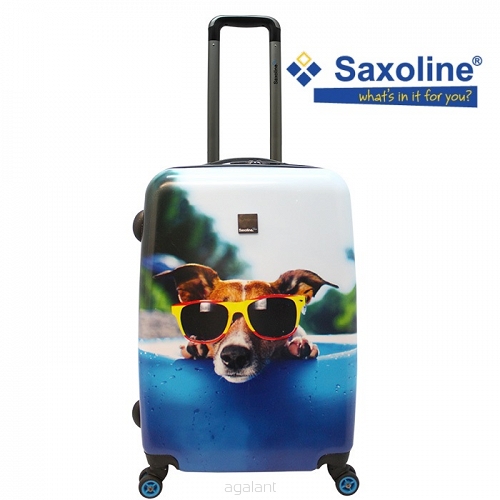 WALIZKA podróżna, ŚREDNIA,  SAXOLINE HAPPY DOG. M