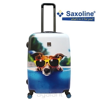 WALIZKA podróżna, ŚREDNIA,  SAXOLINE HAPPY DOG. M