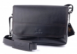 Torba skórzana BarellyBags-Texas Black- S Czarny