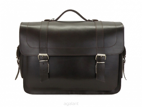 Torba skórzana, Teczka, Styl VINTAGE, JUCHT, Orso Nero 0399 Brązowy