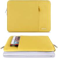 Wodoodporny pokrowiec na laptop marki MOSISO- torba na laptopa 15-16" kolor żółty