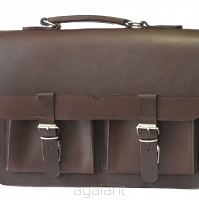 Torba skórzana, PLECAK 3w1 Styl VINTAGE, JUCHT,  0190, Brąz