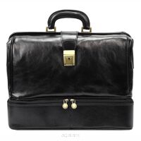 ELEGANCKA SKÓRZANA TORBA LEKARSKA Old Scholl MD-2 Florence Czarny