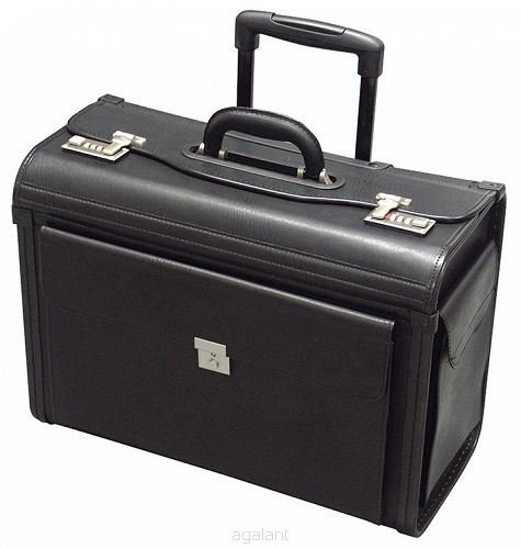 Duży poręczny kufer lotniczy z systemem transportowym typu trolley wzór 282-020 firmy Davidts