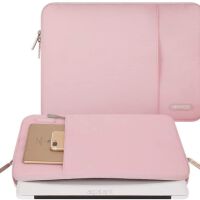 Wodoodporny pokrowiec na laptop marki MOSISO- torba na laptopa kolor pudrowy róż