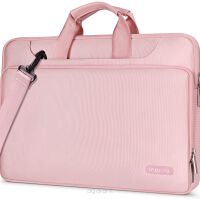 Wodoodporna torba na laptop marki MOSISO-360 pokrowiec na laptopa 15-16" RÓŻOWY