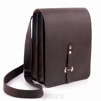 Raportówka, torba skórzana Barelly Bags, Medium Dark, Brown
